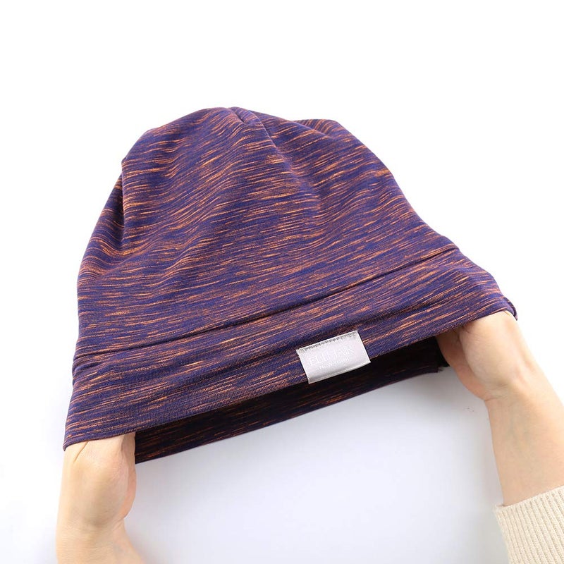 ELIHAIR Beanie Sleep Hats Bonnet for Night Sleeping Cap Silky Lined Satin Bonnet with Adjustable Elastic Band for Women Girls Curly Frizzy Hair Cover(Regular Rose Violet) - Image 4